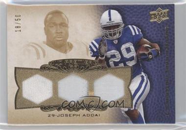 2008 UD Premier - Premier Rare Materials 3 #PP3-JA - Joseph Addai /50