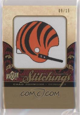 2008 UD Premier - Premier Stitchings - NFL Team Logo/Draft Gold #PS-CJ - Chad Johnson /15