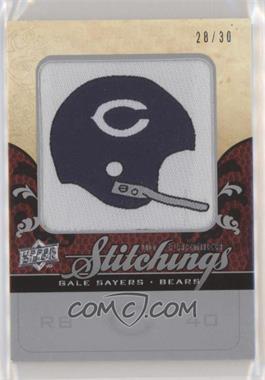 2008 UD Premier - Premier Stitchings - NFL Team Logo/Draft Silver #PS-GS - Gale Sayers /30