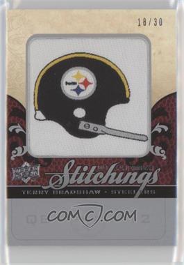 2008 UD Premier - Premier Stitchings - NFL Team Logo/Draft Silver #PS-TB - Terry Bradshaw /30