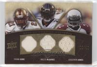 Frank Gore, Edgerrin James, Willis McGahee #/40