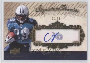 2008 UD Premier - Signature Premier - Gold #SP13 - Chris Johnson /99