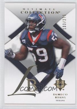 2008 Ultimate Collection - [Base] #25 - DeMeco Ryans /275