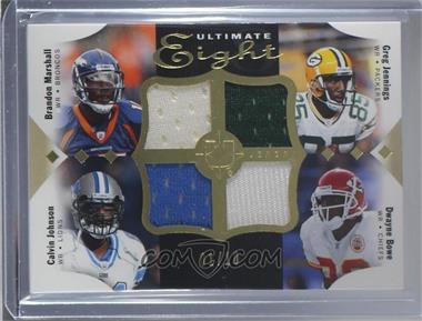 2008 Ultimate Collection - Ultimate Eight Jerseys #16 - Mario Manningham, Malcolm Kelly, Calvin Johnson, DeSean Jackson, Brandon Marshall, Hines Ward, Dwayne Bowe, Greg Jennings /10