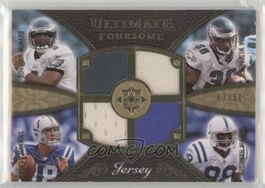 2008 Ultimate Collection - Ultimate Foursomes Jerseys - Gold #UFJ-22 - Donovan McNabb, Brian Westbrook, Peyton Manning, Marvin Harrison /50