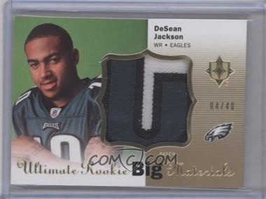 2008 Ultimate Collection - Ultimate Rookie Big Materials #URBM-7 - DeSean Jackson /40