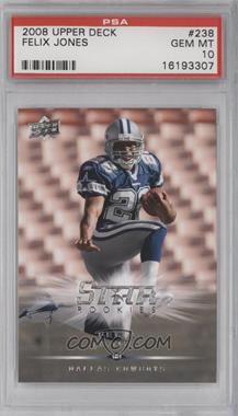 2008 Upper Deck - [Base] #238 - Star Rookies - Felix Jones [PSA 10 GEM MT]