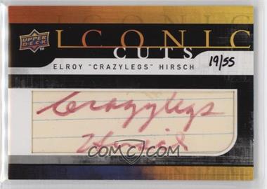 2008 Upper Deck - Iconic Cuts #UD-IC_ELHI - Elroy "Crazylegs" Hirsch /55