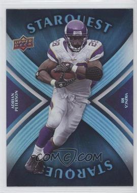 2008 Upper Deck - Starquest - Rainbow Blue #SQ1 - Adrian Peterson