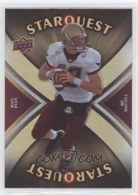 2008 Upper Deck - Starquest - Rainbow Gold #SQ22 - Matt Ryan