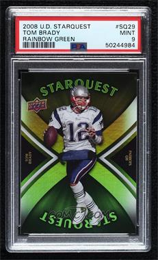 2008 Upper Deck - Starquest - Rainbow Green #SQ29 - Tom Brady [PSA 9 MINT]