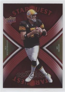 2008 Upper Deck - Starquest - Rainbow Red #SQ4 - Ben Roethlisberger