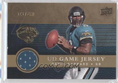 2008 Upper Deck - UD Game Jersey - Gold #UDGJ-DG - David Garrard /200