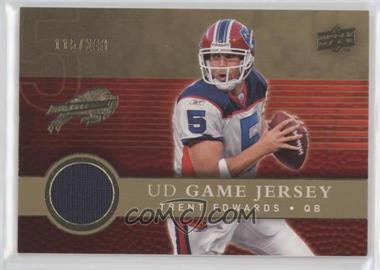 2008 Upper Deck - UD Game Jersey - Gold #UDGJ-TE - Trent Edwards /200