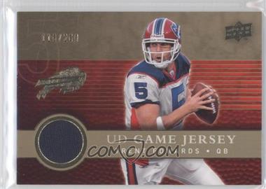 2008 Upper Deck - UD Game Jersey - Gold #UDGJ-TE - Trent Edwards /200