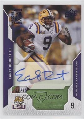 2008 Upper Deck Draft Edition - [Base] - Blue Exclusives Autographs #34 - Early Doucet III /75