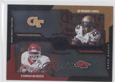 2008 Upper Deck Draft Edition - [Base] - Blue Exclusives #230 - Franchise Foundations - Darren McFadden, Tashard Choice