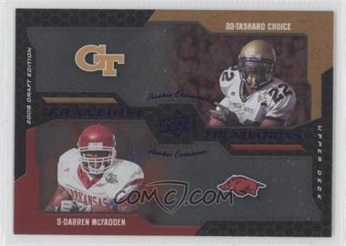 2008 Upper Deck Draft Edition - [Base] - Blue Exclusives #230 - Franchise Foundations - Darren McFadden, Tashard Choice