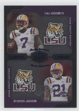 2008 Upper Deck Draft Edition - [Base] - Blue Exclusives #231 - Campus Combos - Ali Highsmith, Chevis Jackson