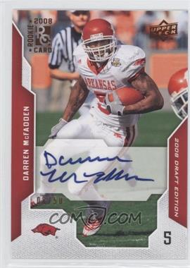 2008 Upper Deck Draft Edition - [Base] - Bronze Exclusives Autographs #22 - Darren McFadden /50