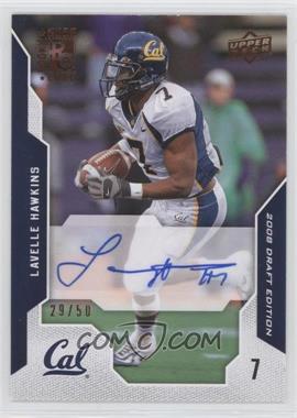 2008 Upper Deck Draft Edition - [Base] - Bronze Exclusives Autographs #62 - Lavelle Hawkins /50