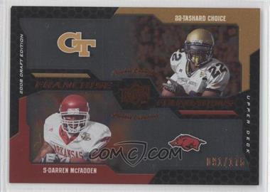 2008 Upper Deck Draft Edition - [Base] - Bronze Exclusives #230 - Franchise Foundations - Darren McFadden, Tashard Choice /175