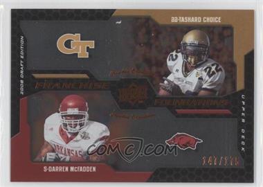 2008 Upper Deck Draft Edition - [Base] - Bronze Exclusives #230 - Franchise Foundations - Darren McFadden, Tashard Choice /175