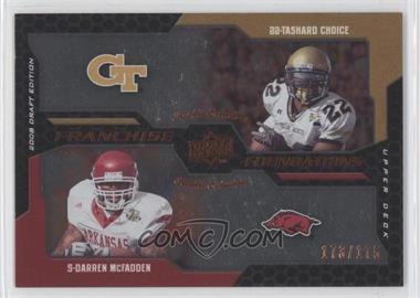 2008 Upper Deck Draft Edition - [Base] - Bronze Exclusives #230 - Franchise Foundations - Darren McFadden, Tashard Choice /175