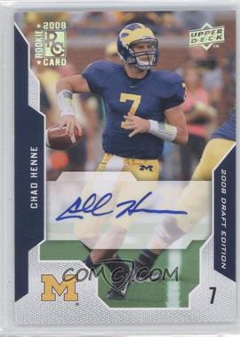2008 Upper Deck Draft Edition - [Base] - Exclusives Autographs #12 - Chad Henne