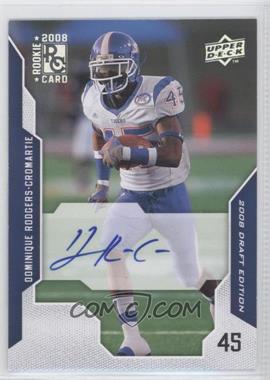 2008 Upper Deck Draft Edition - [Base] - Exclusives Autographs #27 - Dominique Rodgers-Cromartie