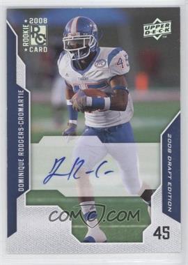 2008 Upper Deck Draft Edition - [Base] - Exclusives Autographs #27 - Dominique Rodgers-Cromartie