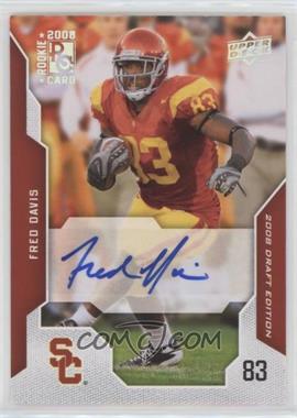 2008 Upper Deck Draft Edition - [Base] - Exclusives Autographs #39 - Fred Davis