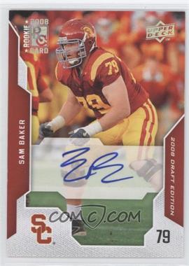 2008 Upper Deck Draft Edition - [Base] - Exclusives Autographs #88 - Sam Baker