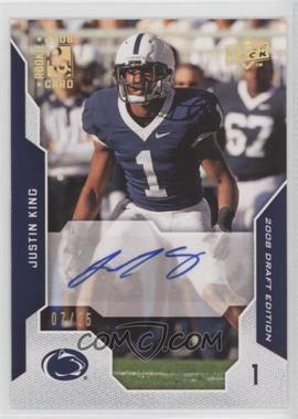 2008 Upper Deck Draft Edition - [Base] - Gold Exclusives Autographs #81 - Justin King /25