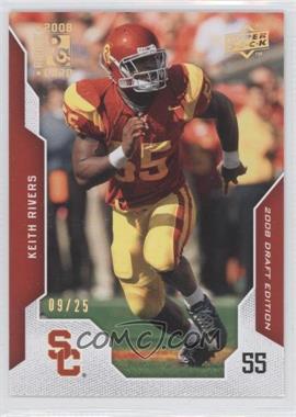 2008 Upper Deck Draft Edition - [Base] - Gold Exclusives #59 - Keith Rivers /25