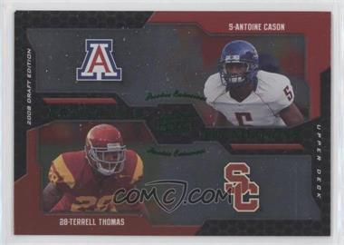 2008 Upper Deck Draft Edition - [Base] - Green Exclusives #222 - Franchise Foundations - Terrell Thomas, Antoine Cason