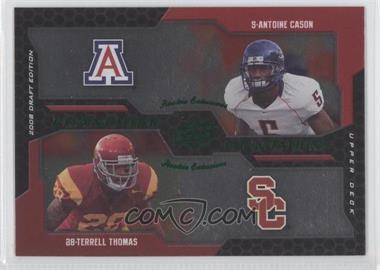 2008 Upper Deck Draft Edition - [Base] - Green Exclusives #222 - Franchise Foundations - Terrell Thomas, Antoine Cason