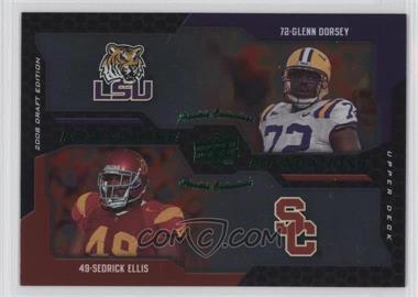 2008 Upper Deck Draft Edition - [Base] - Green Exclusives #227 - Franchise Foundations - Glenn Dorsey, Sedrick Ellis