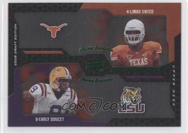 2008 Upper Deck Draft Edition - [Base] - Green Exclusives #229 - Franchise Foundations - Early Doucet, Limas Sweed