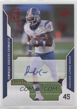 2008 Upper Deck Draft Edition - [Base] - Red Exclusives Autographs #27 - Dominique Rodgers-Cromartie /125