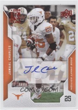 2008 Upper Deck Draft Edition - [Base] - Red Exclusives Autographs #46 - Jamaal Charles /125