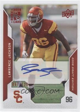 2008 Upper Deck Draft Edition - [Base] - Red Exclusives Autographs #63 - Lawrence Jackson /125