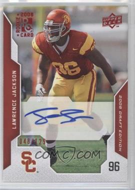 2008 Upper Deck Draft Edition - [Base] - Red Exclusives Autographs #63 - Lawrence Jackson /125