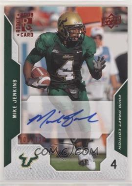 2008 Upper Deck Draft Edition - [Base] - Red Exclusives Autographs #76 - Mike Jenkins /125