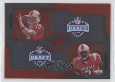 2008 Upper Deck Draft Edition - [Base] - Red Exclusives #201 - Alumni Association - Brian Brohm, Mario Urrutia