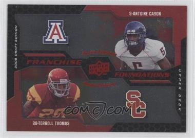 2008 Upper Deck Draft Edition - [Base] - Red Exclusives #222 - Franchise Foundations - Terrell Thomas, Antoine Cason