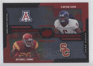 2008 Upper Deck Draft Edition - [Base] - Red Exclusives #222 - Franchise Foundations - Terrell Thomas, Antoine Cason