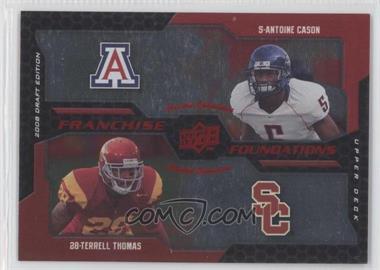 2008 Upper Deck Draft Edition - [Base] - Red Exclusives #222 - Franchise Foundations - Terrell Thomas, Antoine Cason