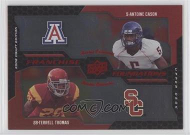 2008 Upper Deck Draft Edition - [Base] - Red Exclusives #222 - Franchise Foundations - Terrell Thomas, Antoine Cason