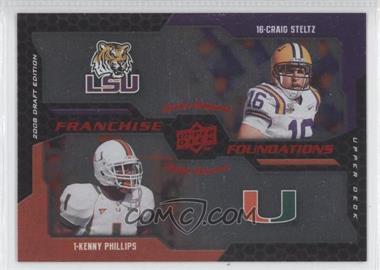 2008 Upper Deck Draft Edition - [Base] - Red Exclusives #225 - Franchise Foundations - Kenny Phillips, Craig Steltz